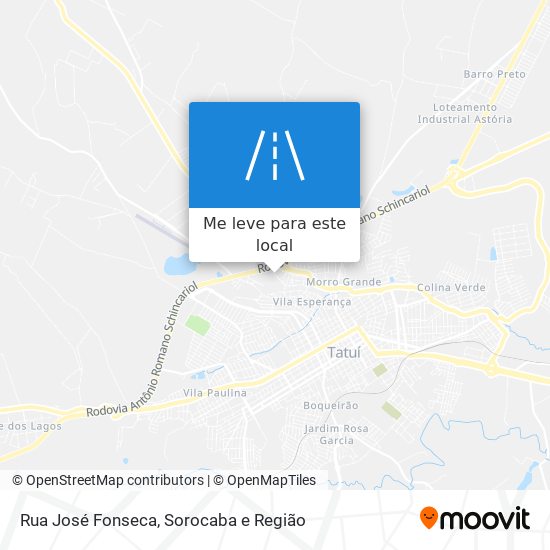 Rua José Fonseca mapa