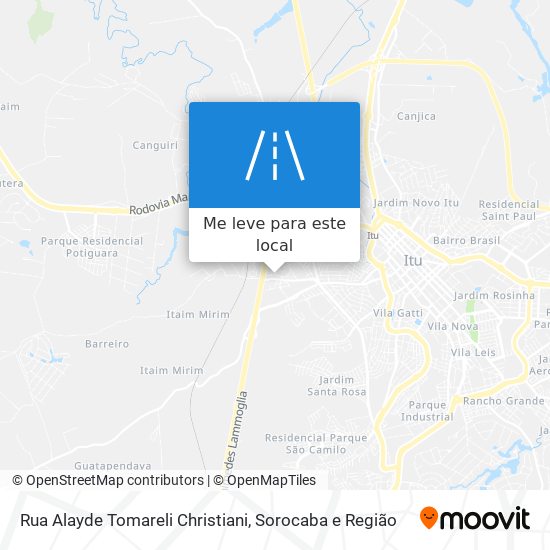 Rua Alayde Tomareli Christiani mapa