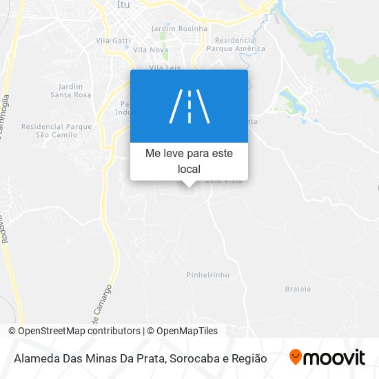 Alameda Das Minas Da Prata mapa