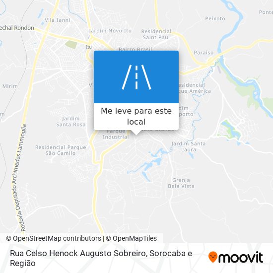 Rua Celso Henock Augusto Sobreiro mapa