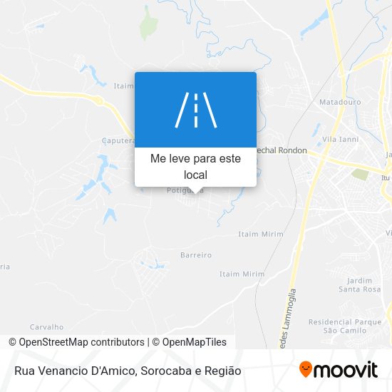 Rua Venancio D'Amico mapa