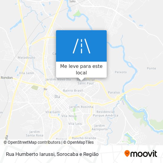 Rua Humberto Iarussi mapa