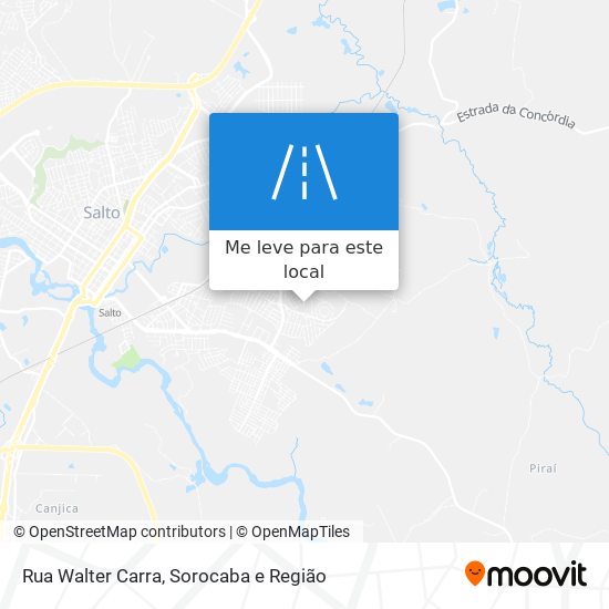 Rua Walter Carra mapa