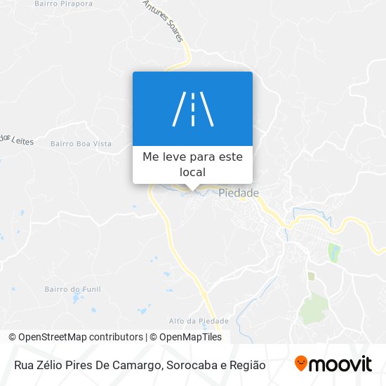 Rua Zélio Pires De Camargo mapa