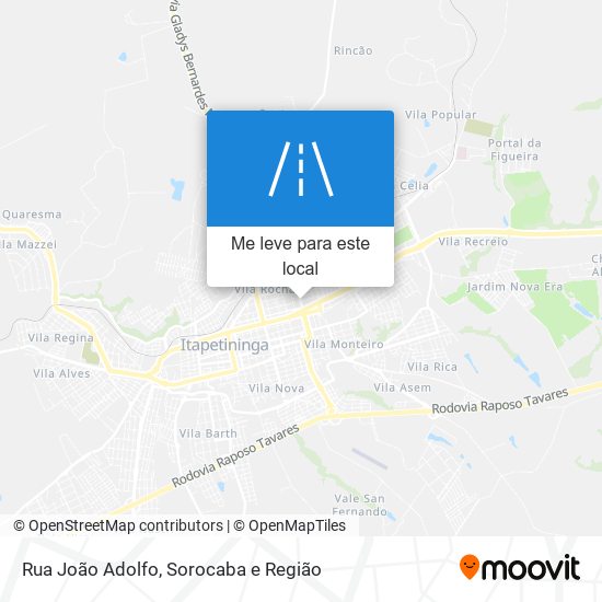 Rua João Adolfo mapa