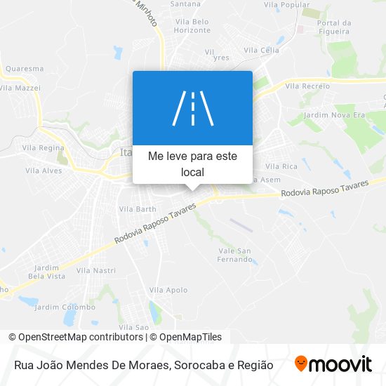 Rua João Mendes De Moraes mapa