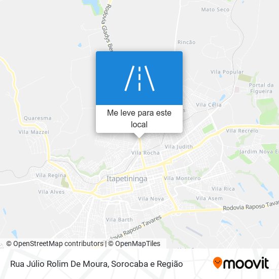 Rua Júlio Rolim De Moura mapa