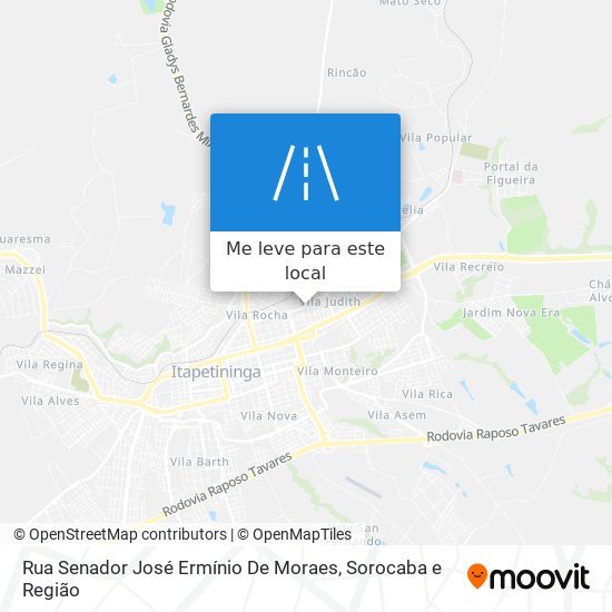 Rua Senador José Ermínio De Moraes mapa