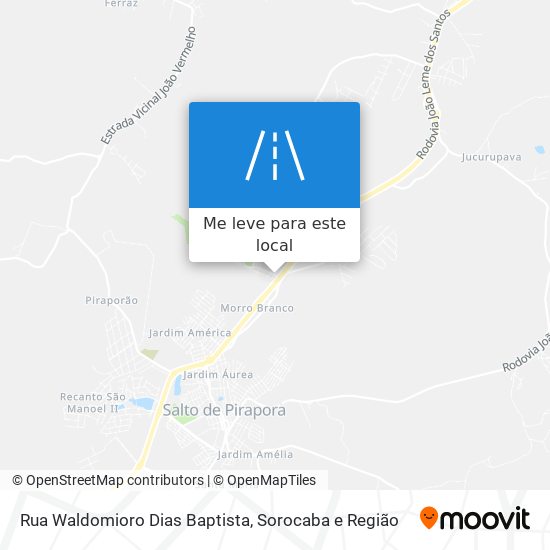 Rua Waldomioro Dias Baptista mapa