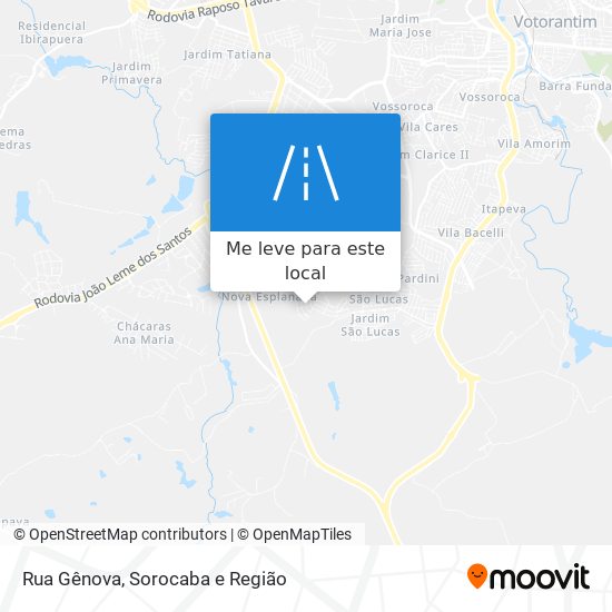 Rua Gênova mapa