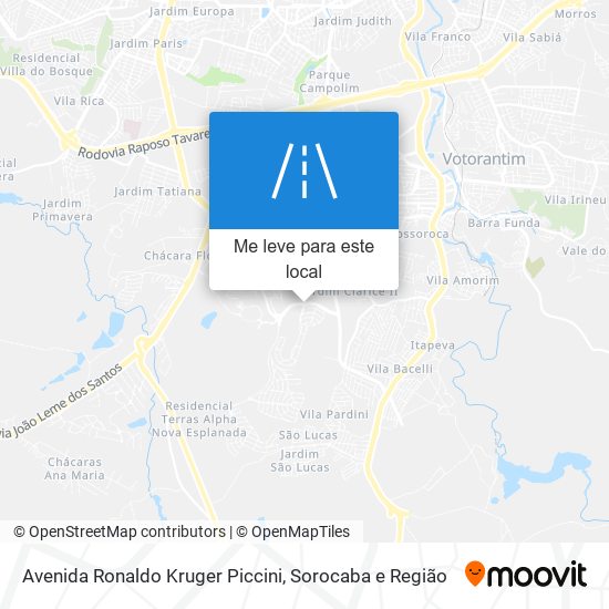 Avenida Ronaldo Kruger Piccini mapa