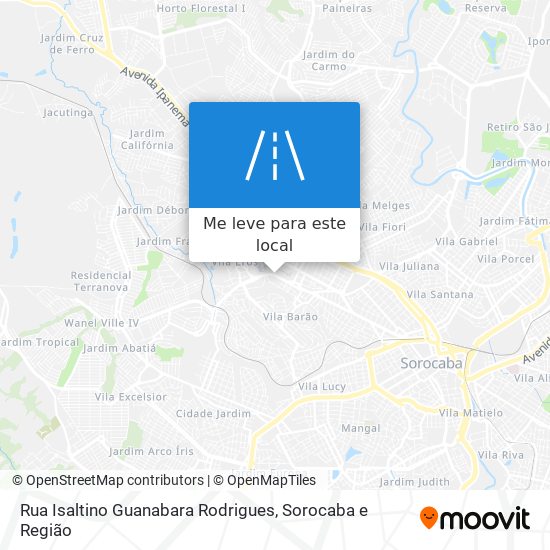 Rua Isaltino Guanabara Rodrigues mapa