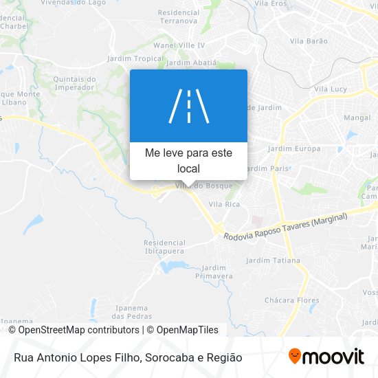 Rua Antonio Lopes Filho mapa