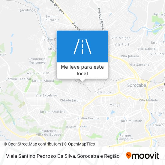 Viela Santino Pedroso Da Silva mapa