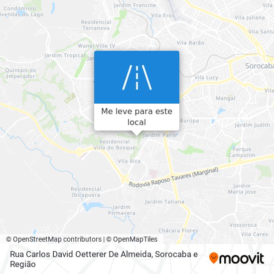 Rua Carlos David Oetterer De Almeida mapa