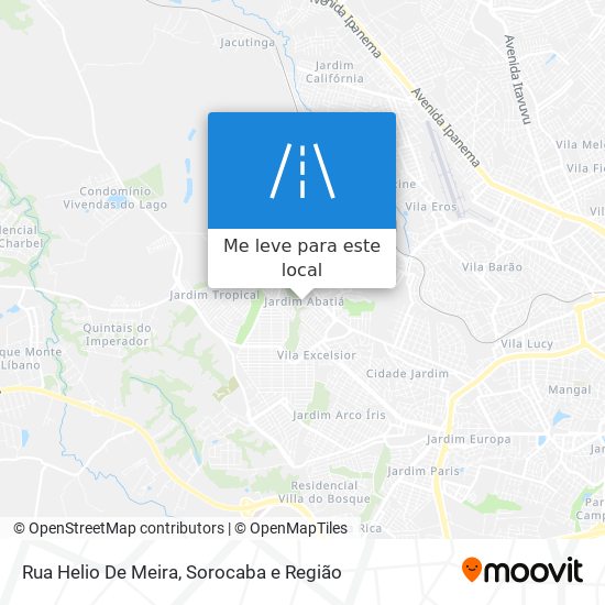 Rua Helio De Meira mapa