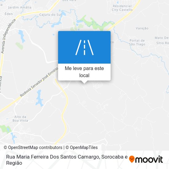 Rua Maria Ferreira Dos Santos Camargo mapa