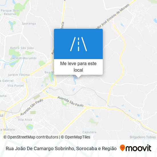 Rua João De Camargo Sobrinho mapa