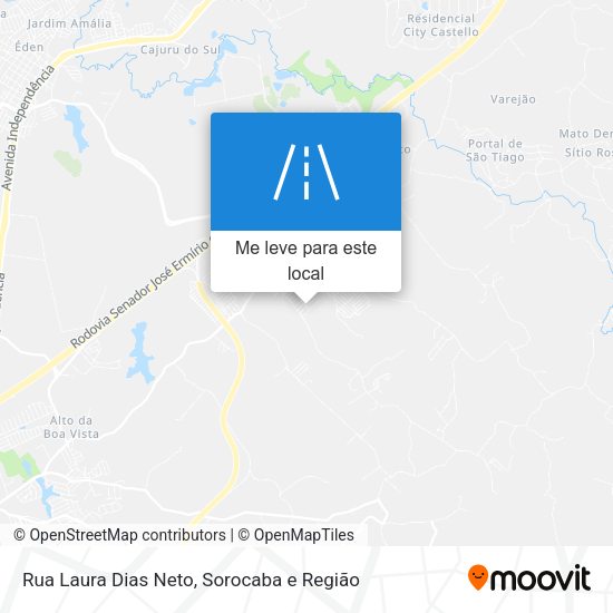 Rua Laura Dias Neto mapa
