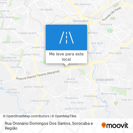 Rua Oronário Domingos Dos Santos mapa