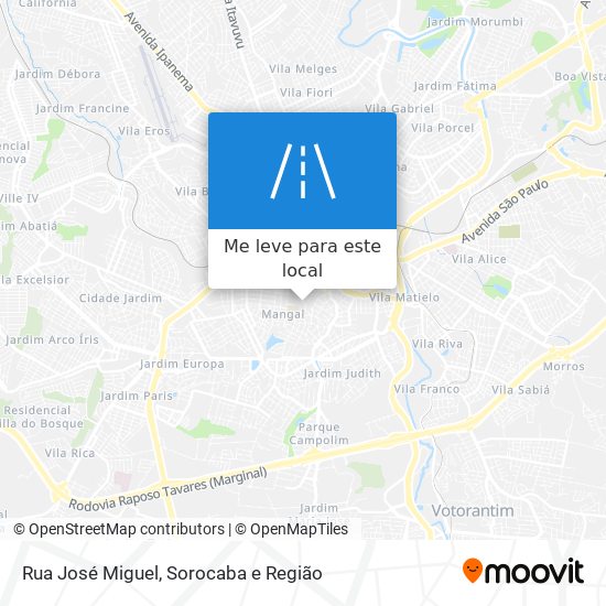 Rua José Miguel mapa