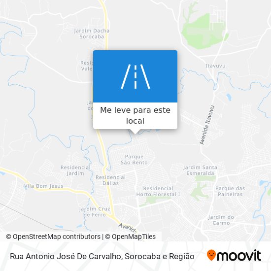 Rua Antonio José De Carvalho mapa