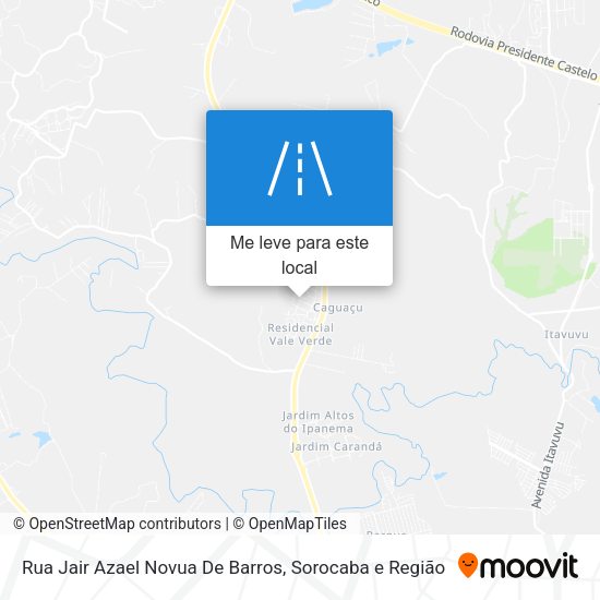 Rua Jair Azael Novua De Barros mapa