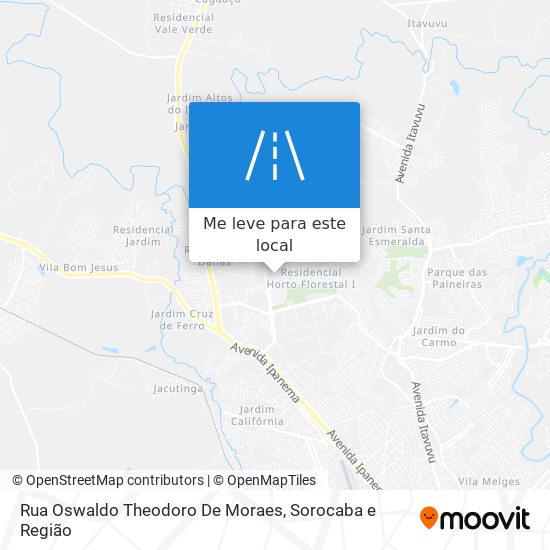 Rua Oswaldo Theodoro De Moraes mapa