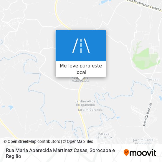 Rua Maria Aparecida Martinez Casas mapa