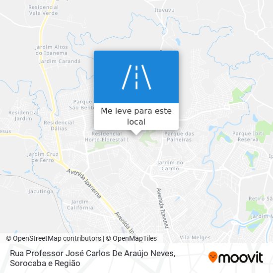 Rua Professor José Carlos De Araújo Neves mapa