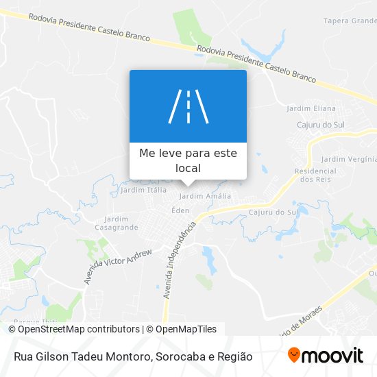 Rua Gilson Tadeu Montoro mapa