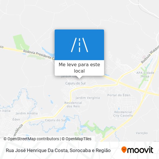 Rua José Henrique Da Costa mapa