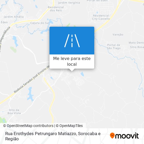 Rua Erothydes Petrungaro Matiazzo mapa