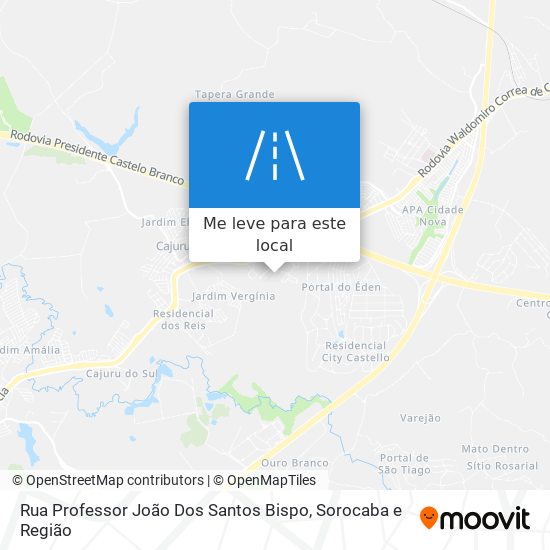 Rua Professor João Dos Santos Bispo mapa