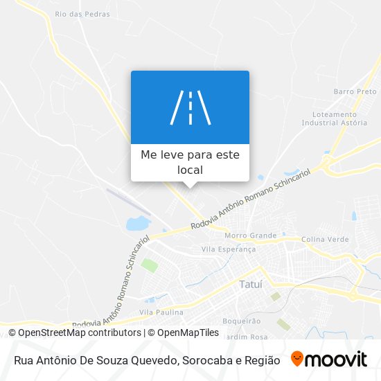 Rua Antônio De Souza Quevedo mapa