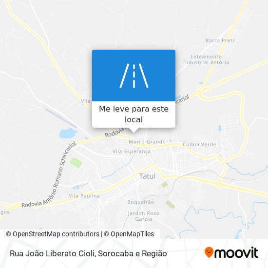Rua João Liberato Cioli mapa