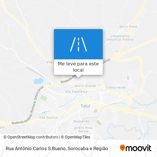 Rua Antônio Carlos S.Bueno mapa