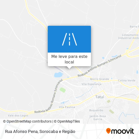 Rua Afonso Pena mapa