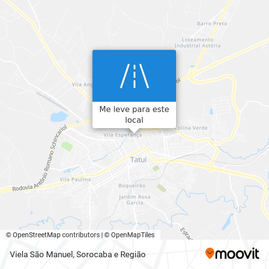 Viela São Manuel mapa