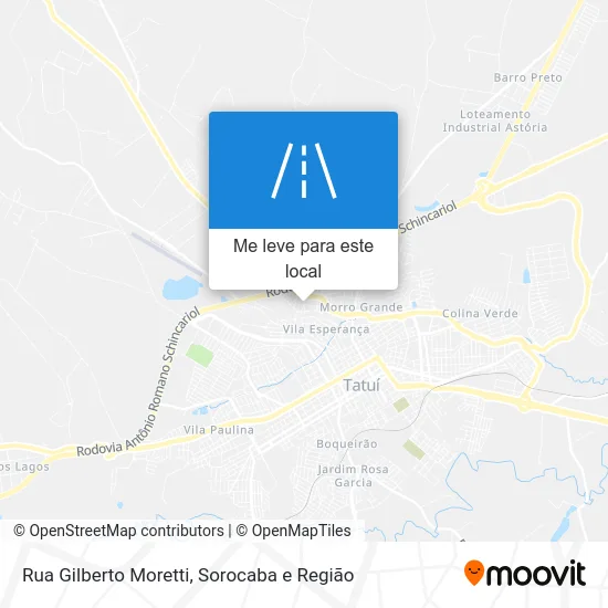 Rua Gilberto Moretti mapa