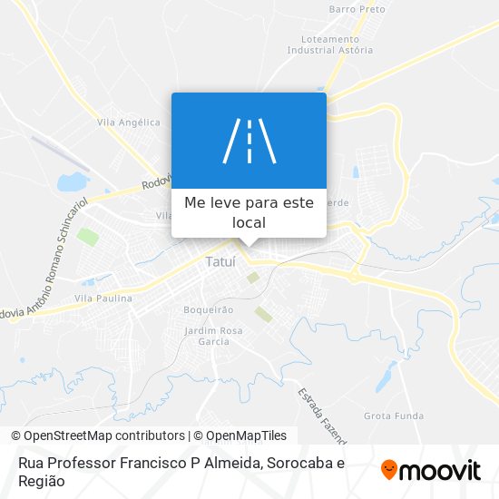 Rua Professor Francisco P Almeida mapa