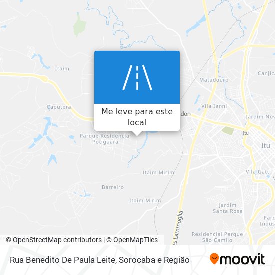 Rua Benedito De Paula Leite mapa