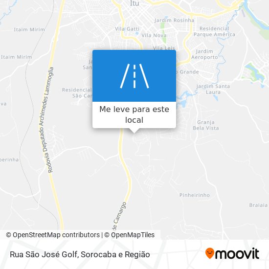 Rua São José Golf mapa