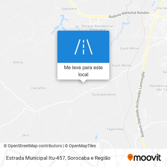 Estrada Municipal Itu-457 mapa