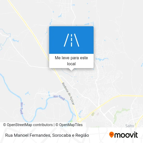Rua Manoel Fernandes mapa