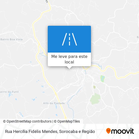 Rua Hercília Fidélis Mendes mapa