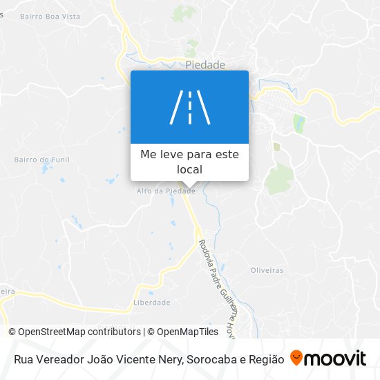 Rua Vereador João Vicente Nery mapa