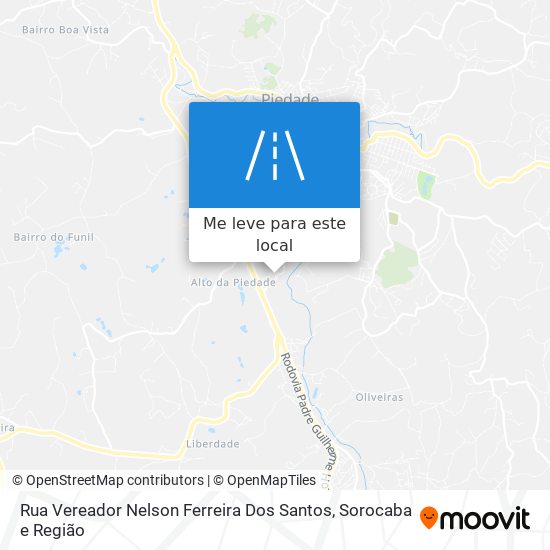 Rua Vereador Nelson Ferreira Dos Santos mapa