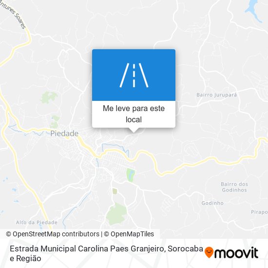 Estrada Municipal Carolina Paes Granjeiro mapa