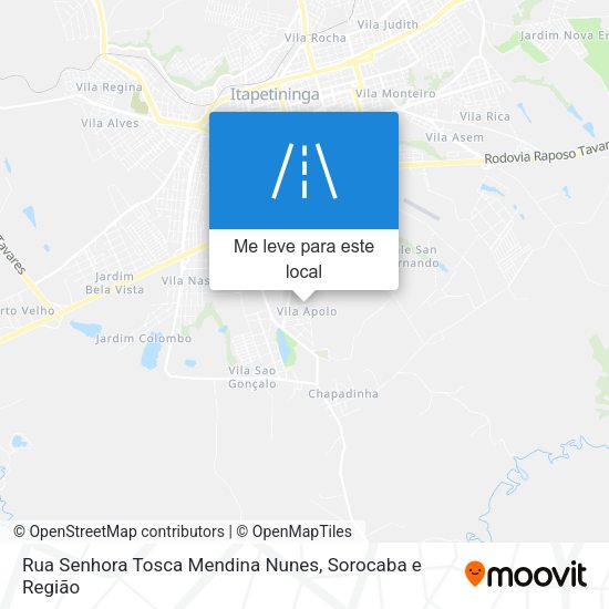 Rua Senhora Tosca Mendina Nunes mapa